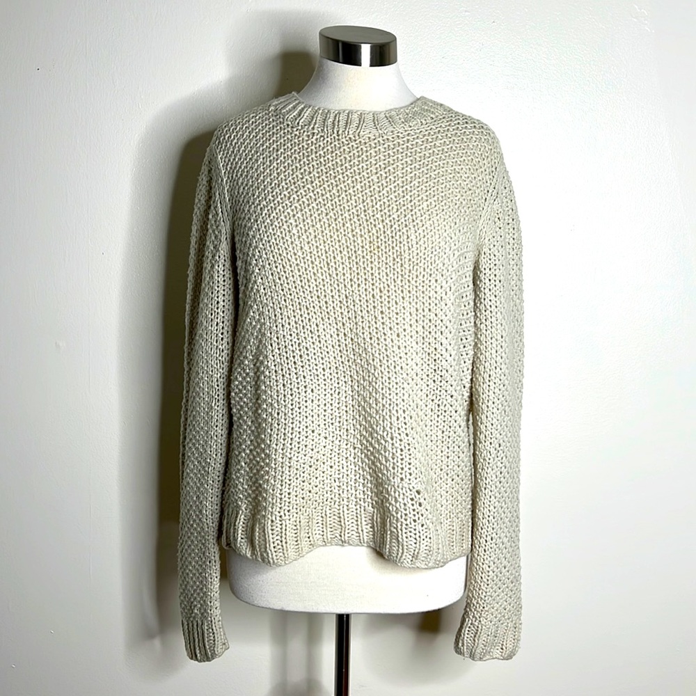 THEORY Crew Neck Wool Sweater Size Large